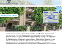 Tablet Screenshot of acaciawoodvillage.com